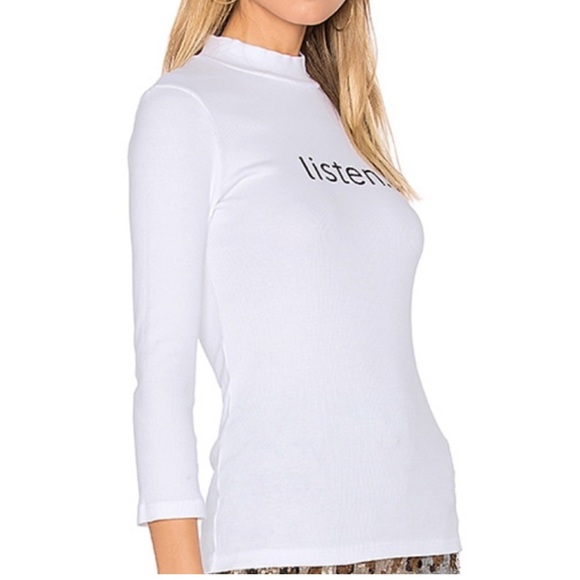 DAYDREAM NATION | ✨NEW✨ Listen Fashion Top in White - Picture 2 of 5